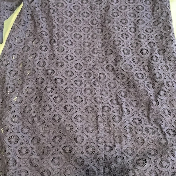 LAUNDRY by SHELLI SEGAL sz 4 Navy Blue lace overlay dress with camisole slip - Picture 9 of 9